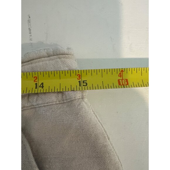 Cubavera Men Pants Sz M Ivory Linen/Rayon Drawstring Beachy Resort Cruise Casual - Picture 8 of 12